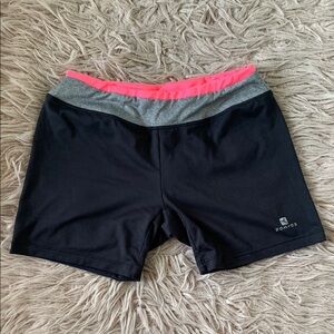 DOMYOS Women’s Athletic Black With Gray and Pink Waistband